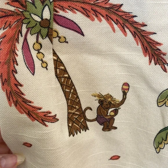 Muse Cream Dress: Palm Trees Sequined - Picture 9 of 13